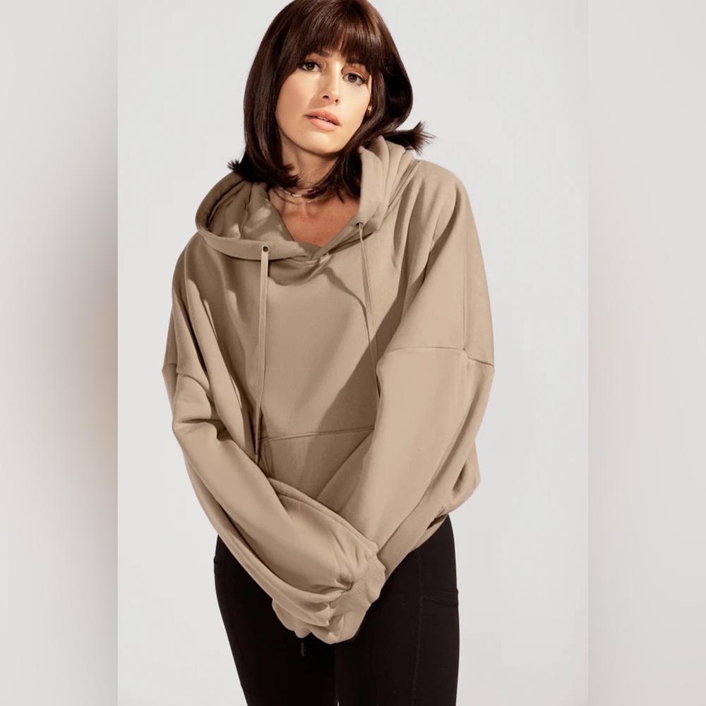 Popflex Pullover Cloud Hoodie in Milk Tea